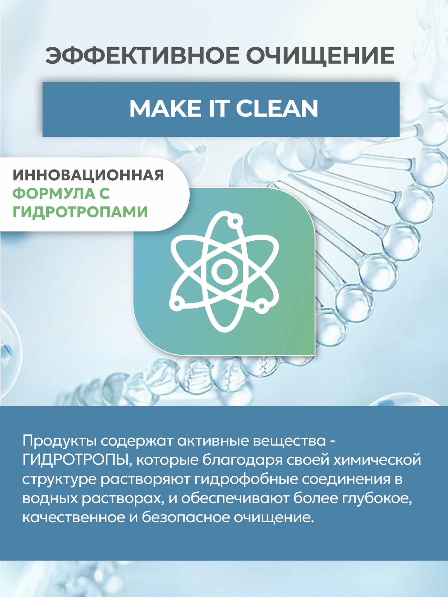 Набор чистящих средств WASHIO "Чистая кухня", спрей 2 шт, салфетки — фото 1