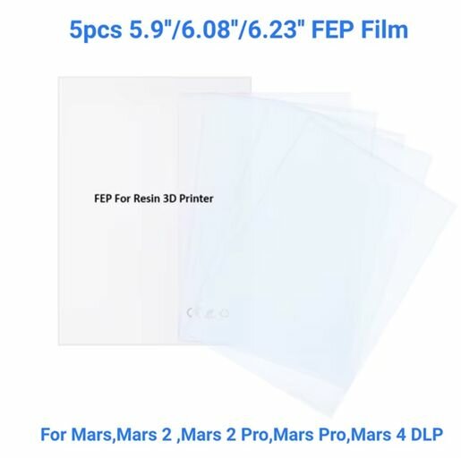 Пленка FEP 6,08 дюйма для ELEGOO Mars, 5 шт — фото 1