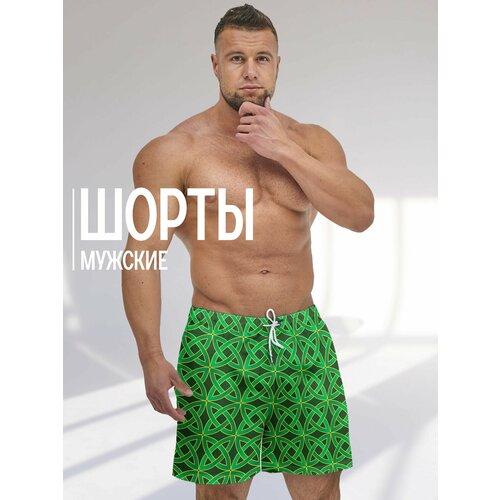 фото Шорты для плавания suninside кольца, размер l, зелёный