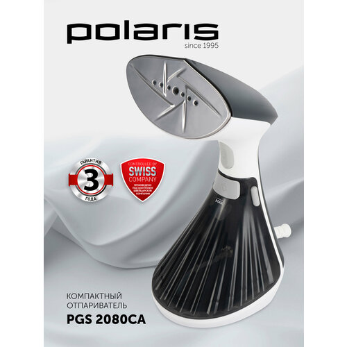 Ручной отпариватель для одежды Polaris PGS 2080CA, черный/белый