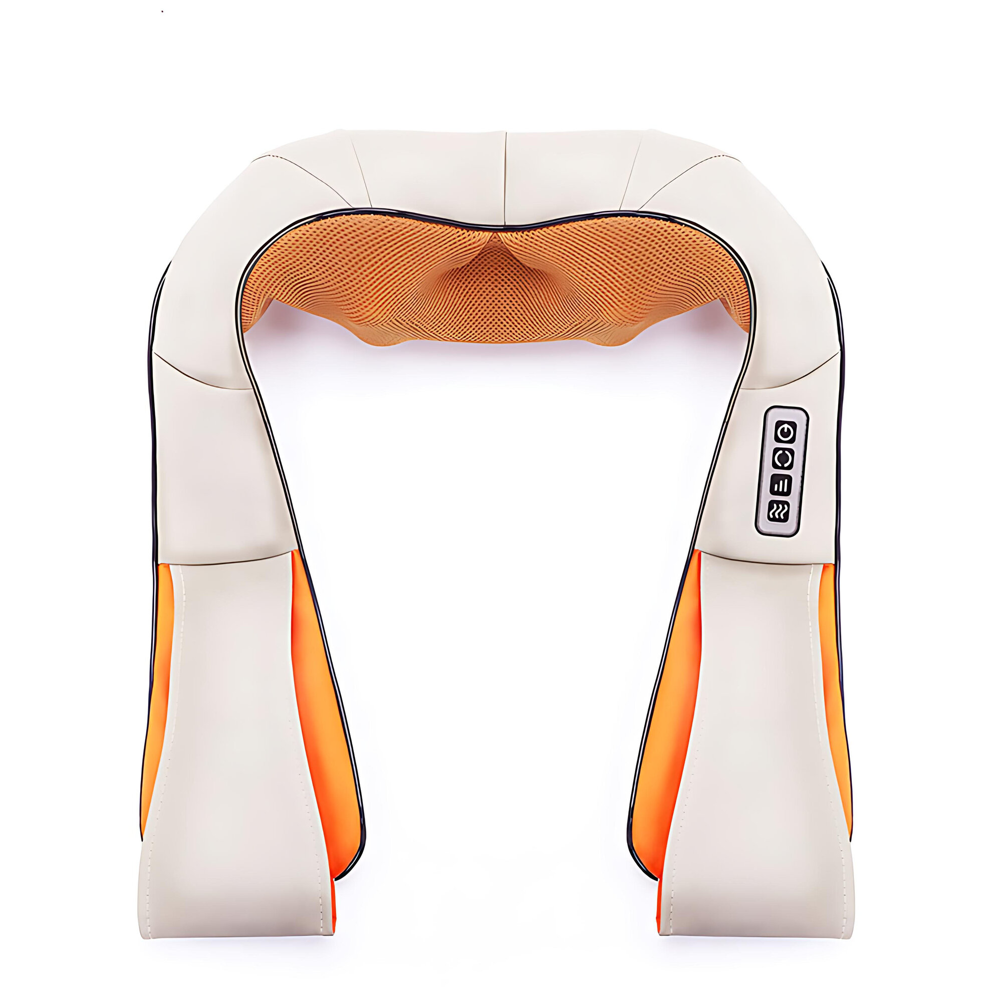 Роликовый массажер подушка для шеи спины и плеч с прогревом Massager of Neck Kneading