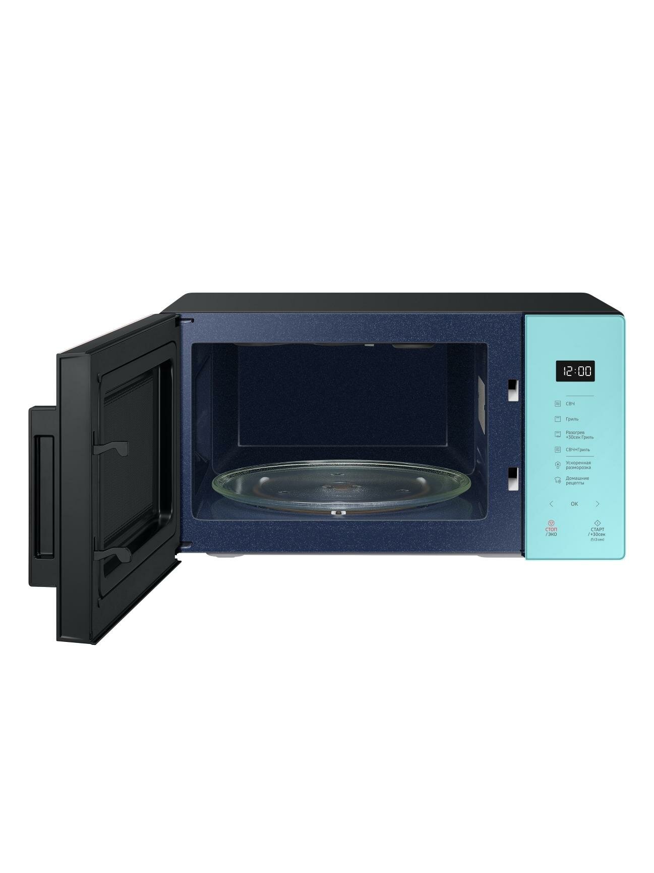 Микроволновая печь с грилем Samsung MG23T5018AN/BW — фото 1