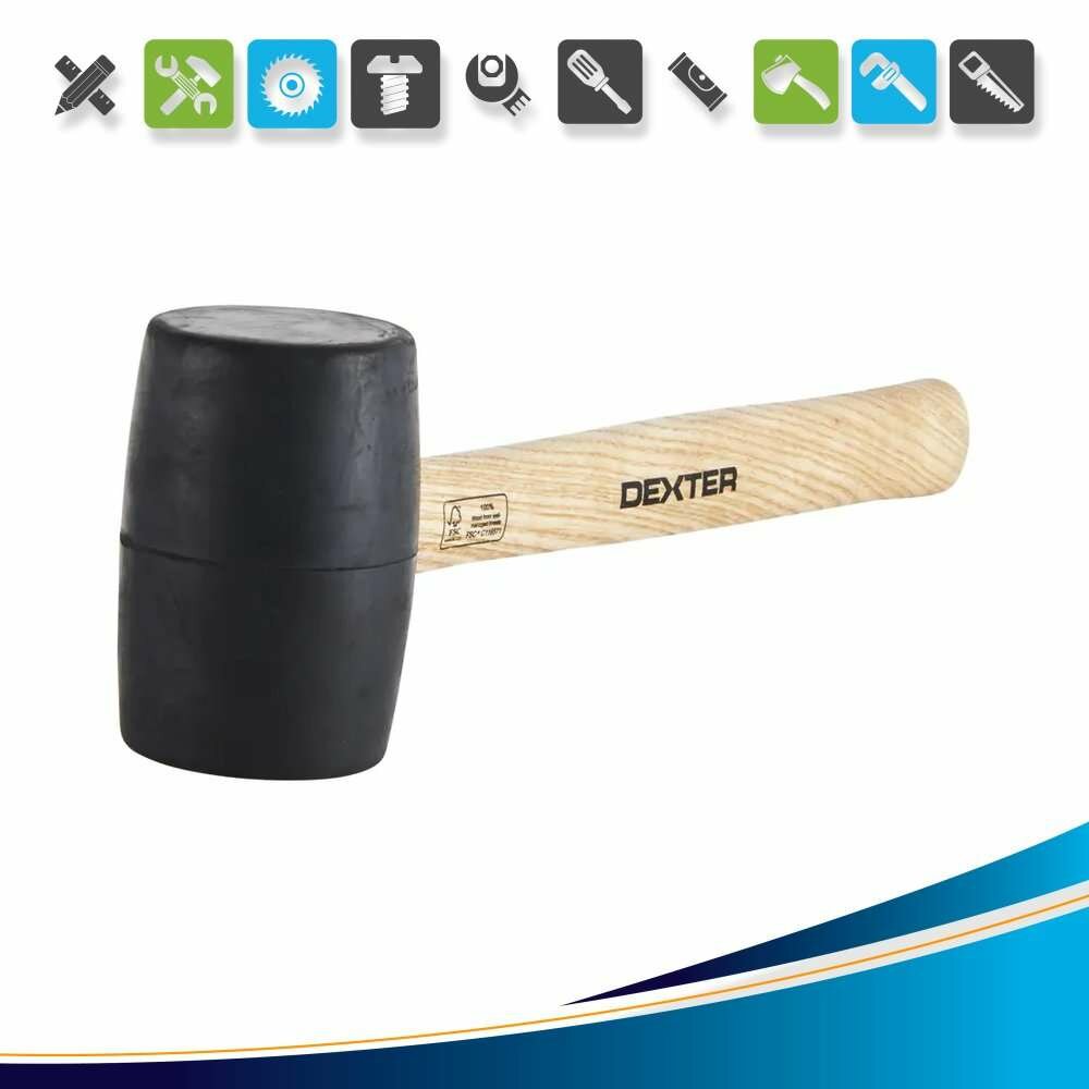 Киянка резиновая черная Dexter XM171124031 450 г