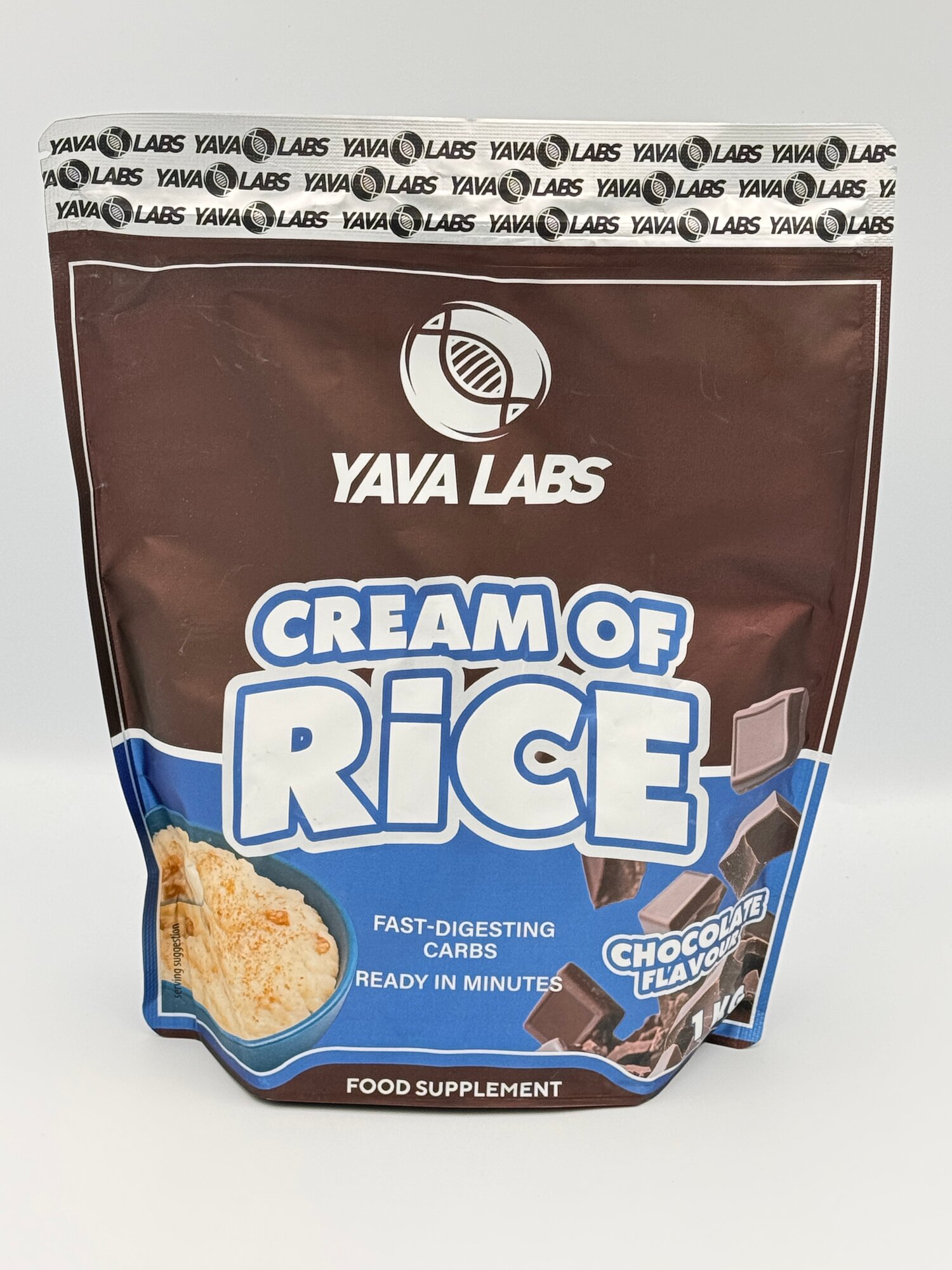 Yava Labs Rice of cream 1kg вку Шоколад, рисовый крем углеводы