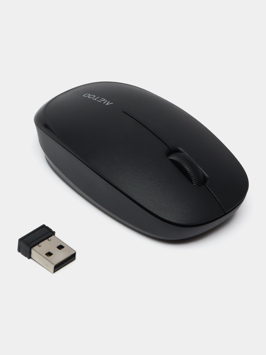 Беспроводная Bluetooth-мышь Metoo E16 2.4G, батарейка входит в комплект, цвет — чёрный