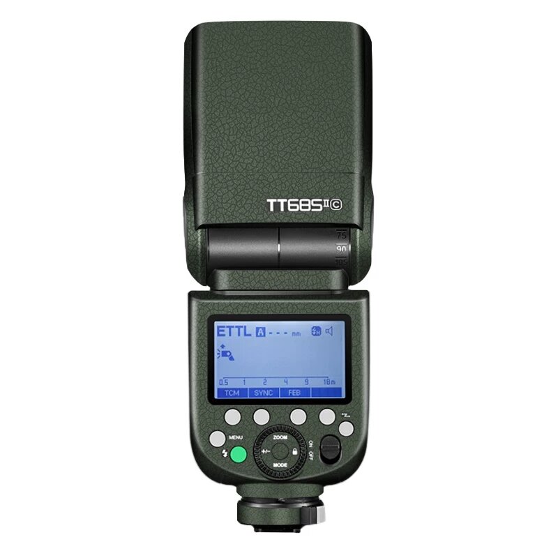 Защитная пленка Godox TT685 II для вспышки с зеленым кожаным рисунком для DSLR камер