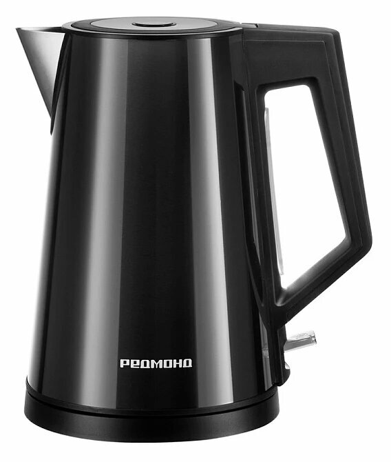 Электрочайник Редмонд KM244, адиабатный корпус, черный, 1.7 л