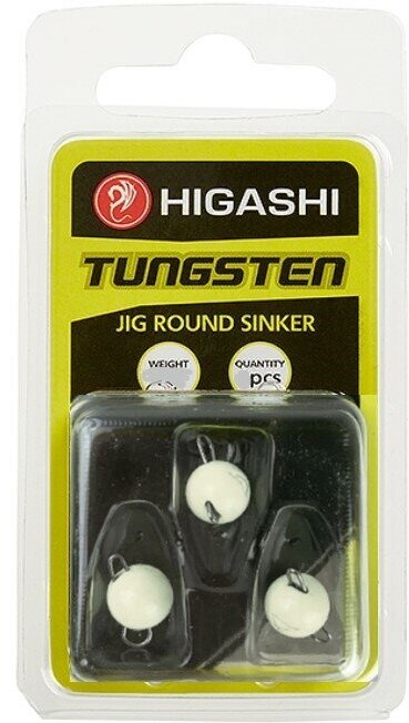 Грузила Higashi Jig Tungsten Sinker R Luminious 4гр (set-3pcs)