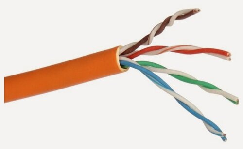 Изображение товара Кабель Exegate EX256747RUS UTP 4 пары кат.5e CCA, 24AWG, LSZH, бухта 305м, оранжевый