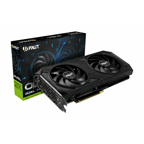 Видеокарта PALIT GeForce RTX 4070 Dual OC 12GB PA-RTX4070 DUAL OC NED4070S19K9-1047D RTL 7488000₽