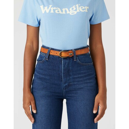 Ремень Wrangler, натуральная кожа, для женщин, размер 80, оранжевый