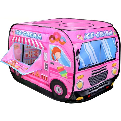 игровой домик палатка магазин мороженого Палатка детская игровая, для девочек палатки для детей, домик для игр 100*70*70 см розовая в сумке