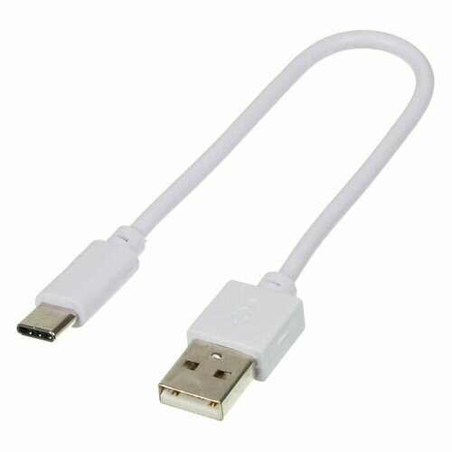 Кабель Digma USB Type-C (m) - USB (m), 0.15м, 2A, белый [type-c-0.15m-wh]