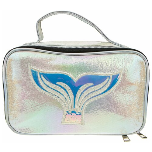 фото Косметичка-кейс lukky "русалка", белый перламутр, 23х15х13 см lucky