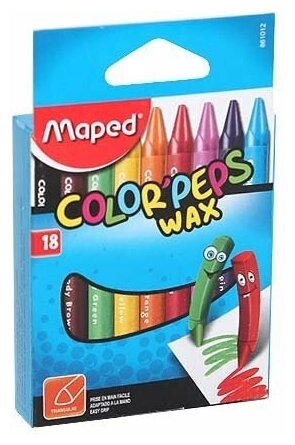 Мелки восковые "Color'peps Wax" (18 цветов) (861012) - фото №12