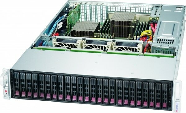 Корпус Supermicro CSE-216BE1C-R920LPB 2U 2x920W, 24x2.5", Single SAS3 (12Gbps) expanders, LP