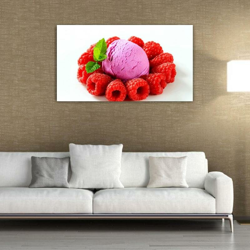 Картина на холсте 60x110 Альянс Лес "Ice cream dessert" на подрамнике / интерьер/ декор