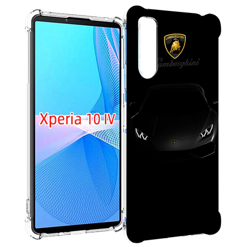 Чехол MyPads lambo ламба 4 мужской для Sony Xperia 10 IV (10-4) задняя-панель-накладка-бампер