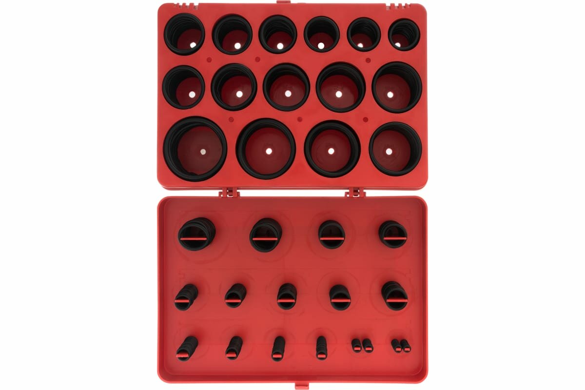 Набор резиновых уплотнительных прокладок, D 7-53 мм, 406 предмета Сибртех 47597 - фотография № 7