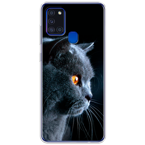 Силиконовый чехол на Samsung Galaxy A21s / Самсунг Галакси A21s Благородный кот британец