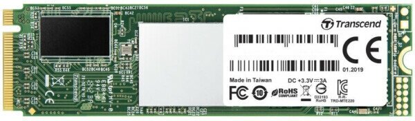 Накопитель SSD M.2 2280 Transcend MTE220S 2TB NVMe PCIe Gen3 x4 3D TLC 3500/2700MB/s IOPS 340K/310K MTBF 2M - фото №7