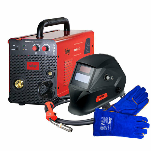 Сварочный полуавтомат Fubag IRMIG 180 Маска сварщика IR 9-13N S Краги 2939400₽