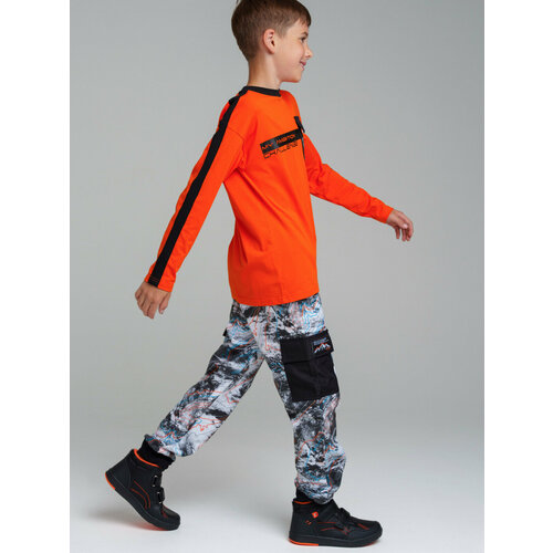 фото Брюки playtoday, размер 134, бежевый