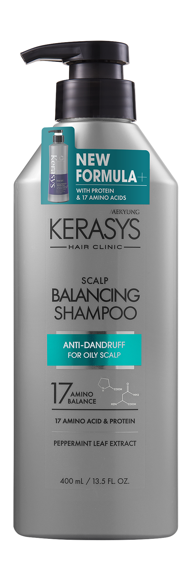 KERASYS Шампунь для жирной и проблемной кожи головы Shampoo For Scalp care Sensetive Scalp, 400 мл