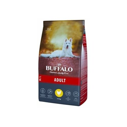 #(У)78854 Mr.Buffalo B130 ADULT M/L д/собак средних и крупных пород курица 14кг
