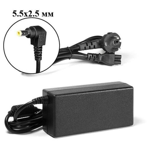 Блок питания для ноутбука Asus 19V 3.42A 65W штекер: 5.5 x 2.5 мм (сетевой кабель в комплекте)