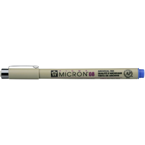 Ручка капиллярная Sakura Pigma Micron 08, толщина линии 0.5 мм, цвет синий