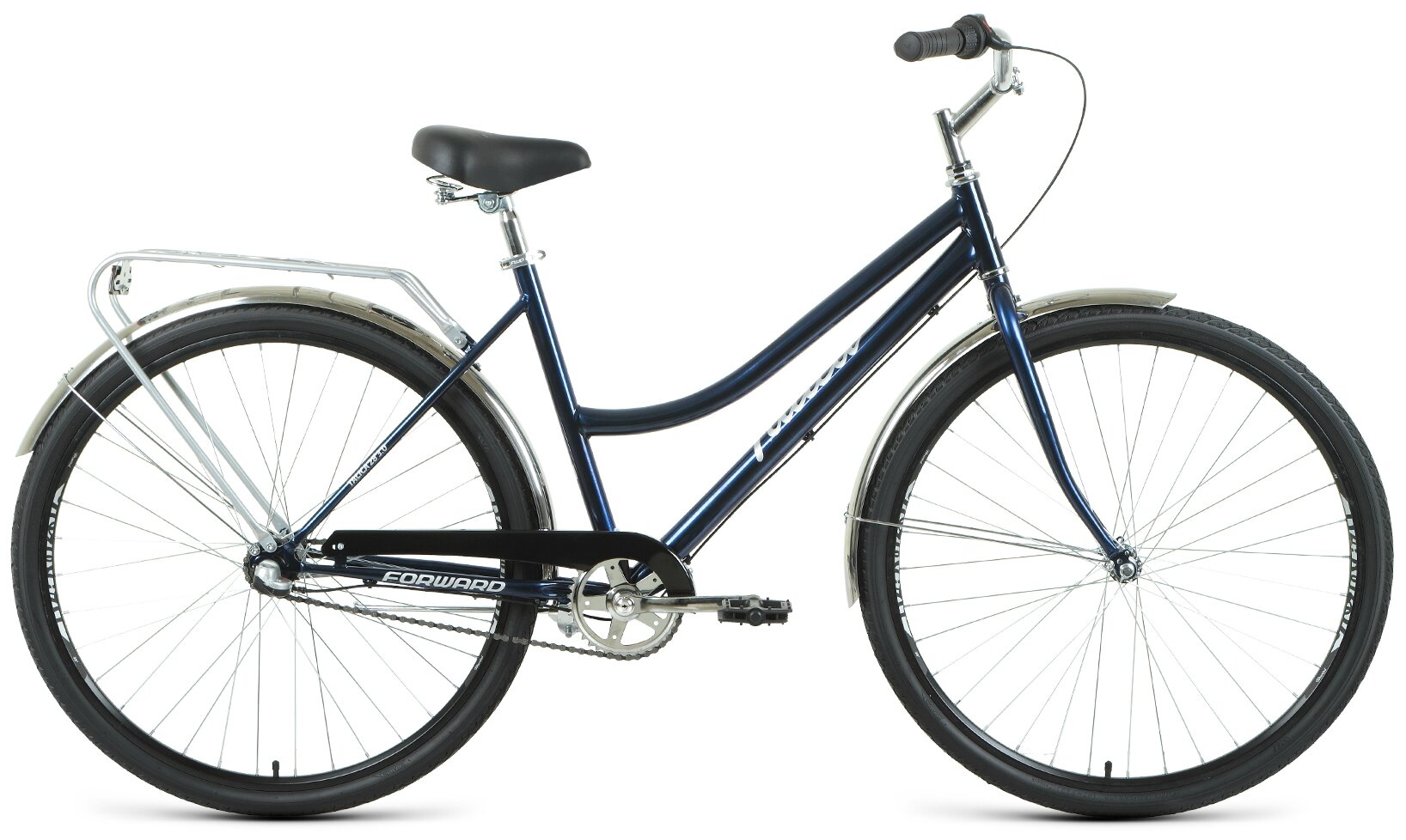 Женский велосипед Forward Talica 28 3.0 (2021) 19" Сине-серебристый (171-184 см)