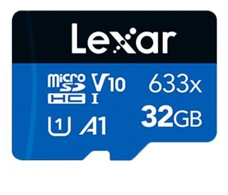 Карта памяти Lexar 32Гб 3.0, микро флешка microSDXC Class 10 V10