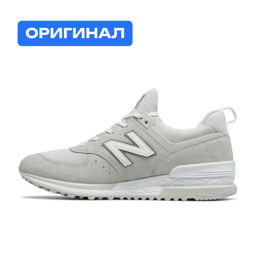 Кроссовки New Balance, демисезонные, повседневные, размер 5.5 US, белый, серый