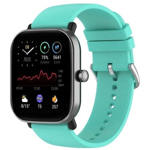 Ремешок для часов Amazfit Bip GTS 2 4 mini 20 мм mm бирюзовый 20mm 22mm strap for samsung galaxy watch 3 active 2 40 44mm gear s2 s3 metal band huami amazfit gtr bip huawei gt 2 42 bracelet