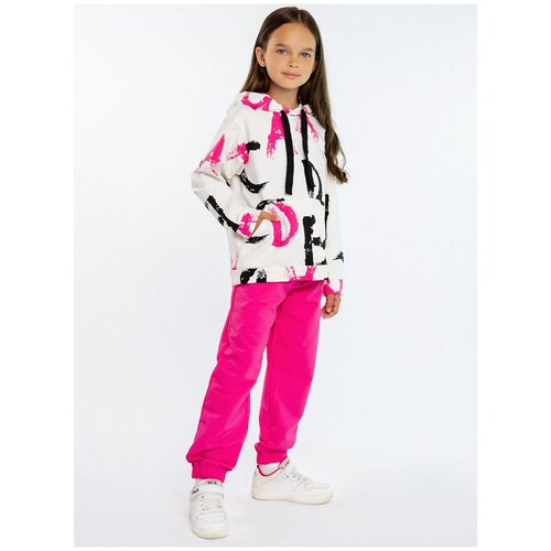 Комплект одежды YOULALA, размер 30 (110-116), розовый, бежевый футболка youlala размер 30 110 116 розовый фуксия