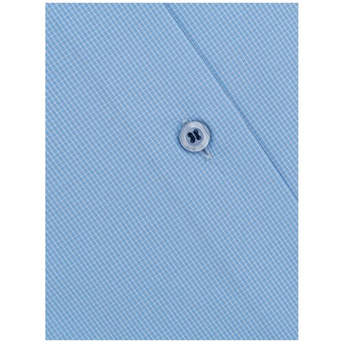 фото Рубашка мужская длинный рукав casino c224/157/2314/z/1p, полуприталенный силуэт / regular fit, цвет голубой, рост 174-184, размер ворота 44