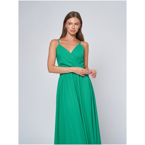 фото Платье 1001dress, вечернее, макси, размер 50, зеленый