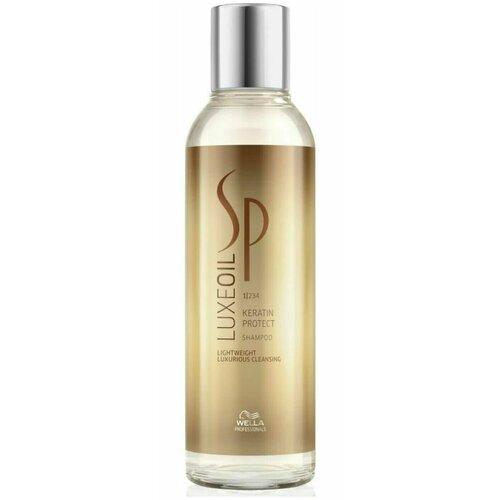 Wella SP Luxe Oil Shampoo - Шампунь для защиты кератина 200 мл wella sp luxe oil conditioning cream крем кондиционер для восстановления кератина 200 мл