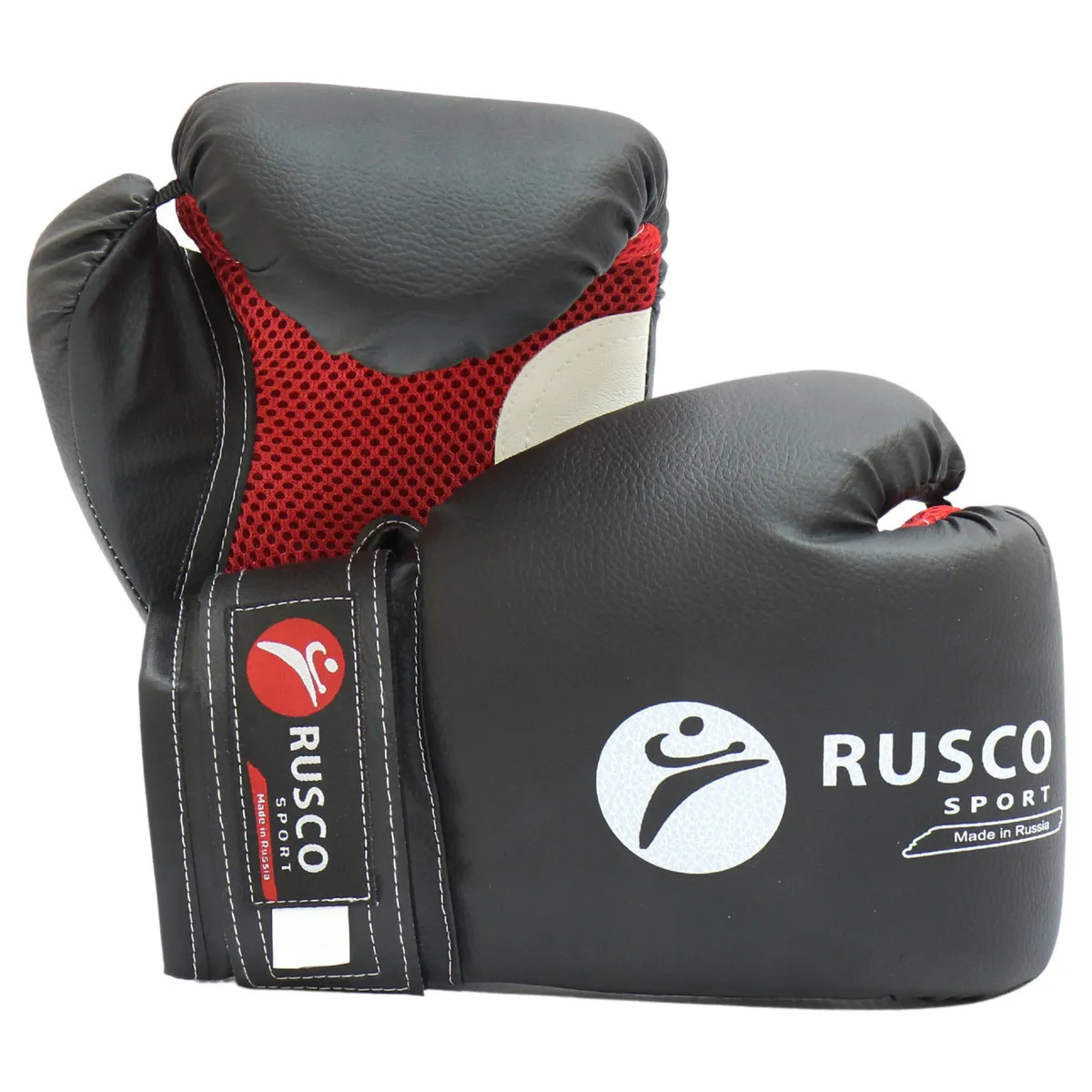 Перчатки боксерские RuscoSport черный 4 oz (унций)