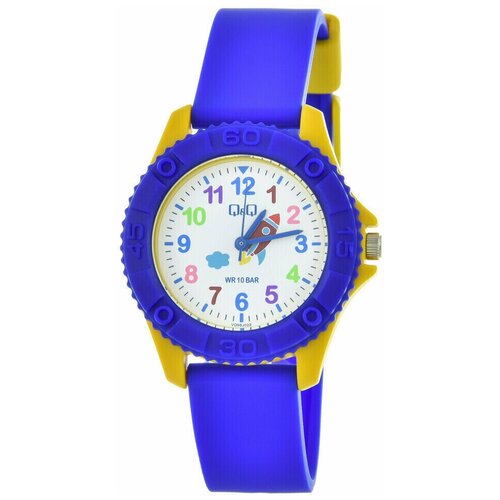Детские кварцевые часы QQ Q&amp;Q синего цвета