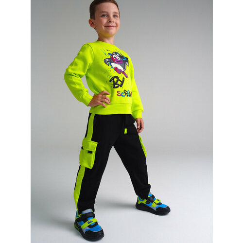 фото Брюки playtoday, размер 116, черный