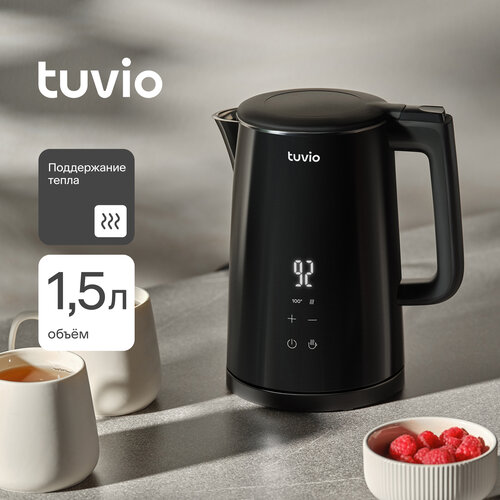 Чайник с электронным управлением Tuvio TKP0615D черный 3253₽
