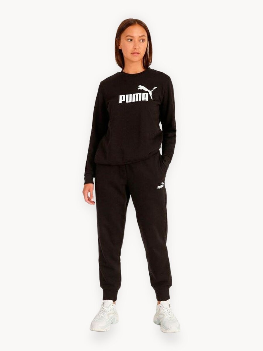 Брюки спортивные PUMA Essentials, размер 48, черный