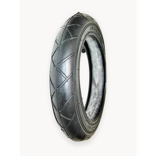 Покрышка ( 57-203 ) 12 1/2х2 1/4 с камерой прямой ниппель, гладкий протетор