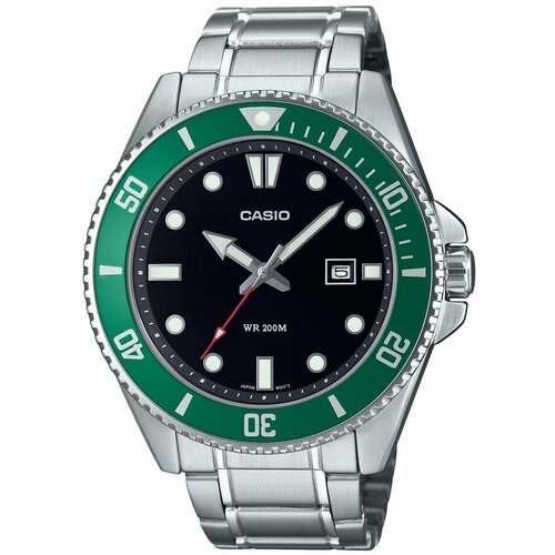 фото Наручные часы casio, черный, серебряный