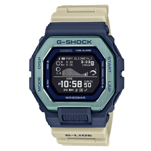Наручные часы CASIO G-Shock GBX-100TT-2, бежевый, синий