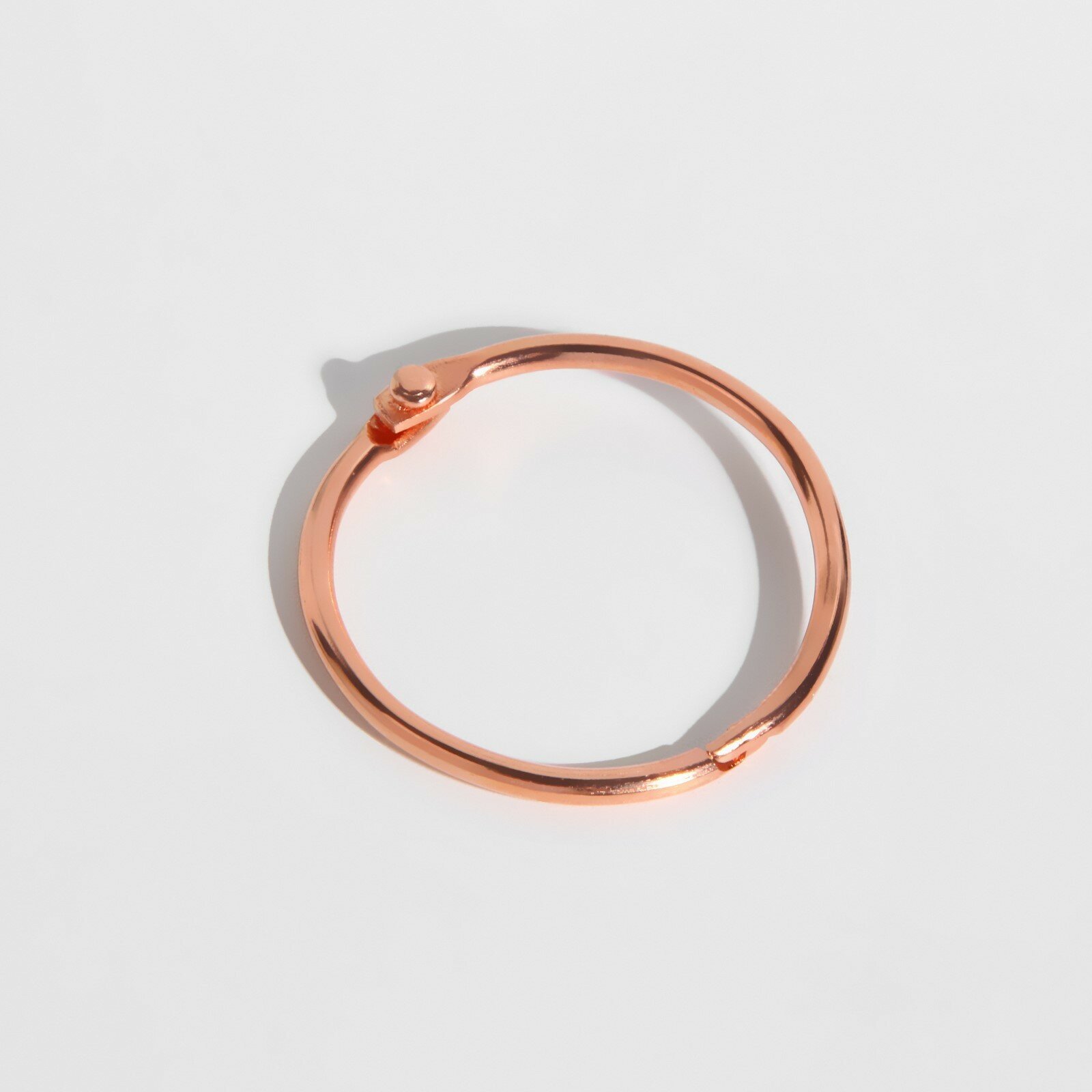 Кольцо для карниза, разъёмное, d = 28/33 мм, 10 шт, цвет розовое золото