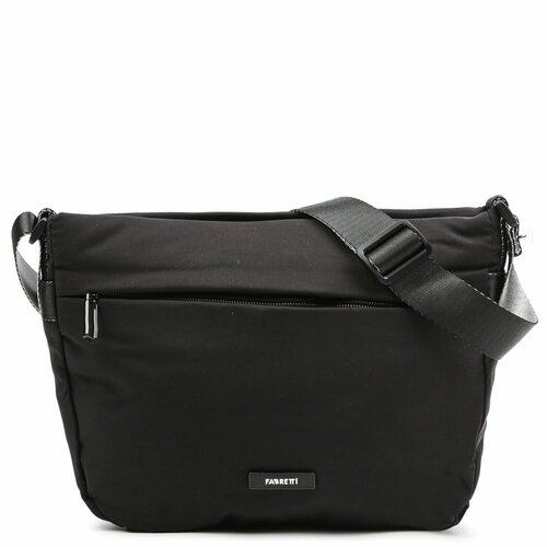 фото Сумка кросс-боди fabretti y8004-2, фактура гладкая, черный
