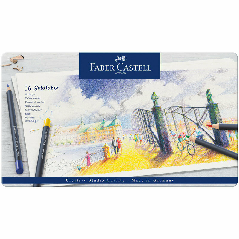 Карандаши 36 цветов Faber-Castell "Goldfaber" (114736) - фото №8